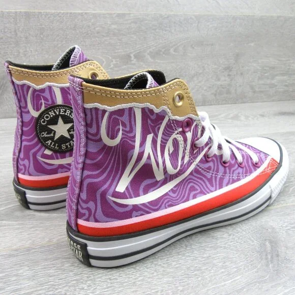 Converse x Wonka CTAS HI Women's Size 8 Pixel Purple White Sneakers NEW - Picture 7 of 14